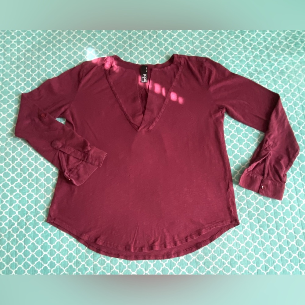 BOBI Los Angeles Cotton Long Sleeve Burgundy